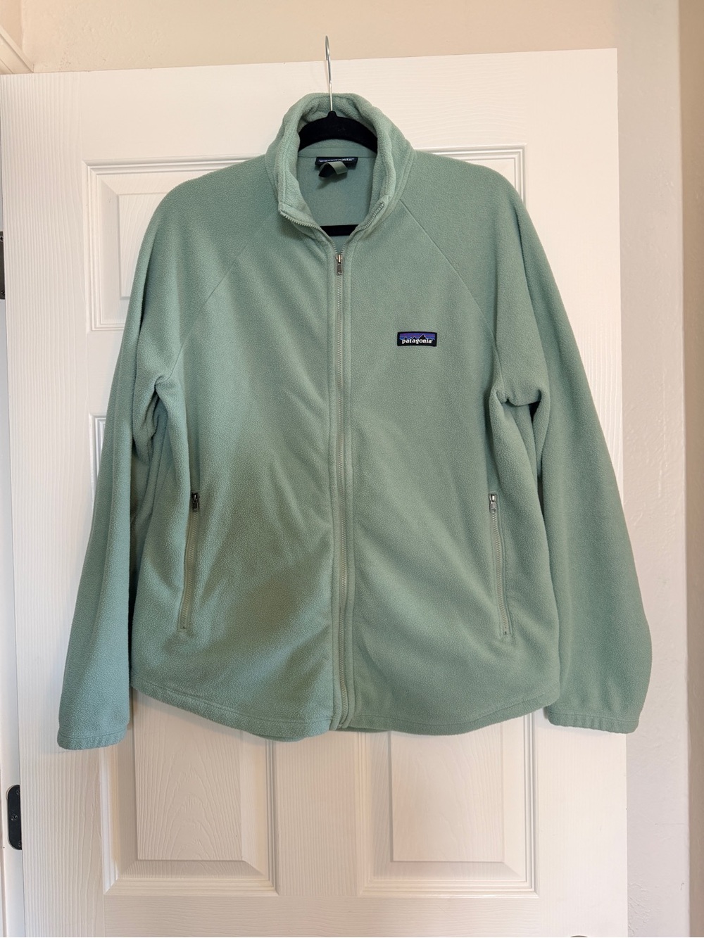 Patagonia Women’s Light Mint Full-Zip Teddy Fleece Jacket